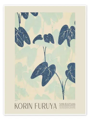 Floral Design 55, Shin-bijutsukai, 1902 de Korin Furuya Exhibition Posters