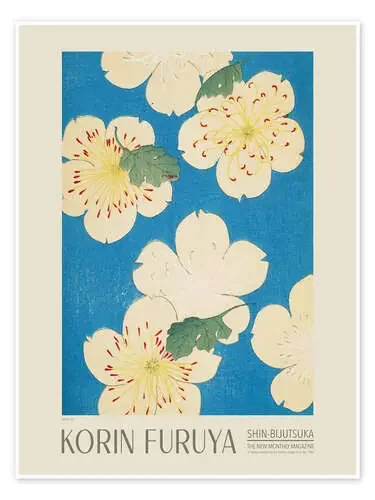 Floral Design 99, Shin-bijutsukai, 1902 de Korin Furuya Exhibition Posters