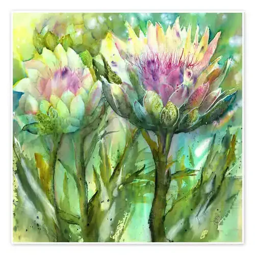 Flores de alcachofa de Sabina von Arx