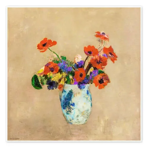 Flores en un jarrón de Odilon Redon Master Collection