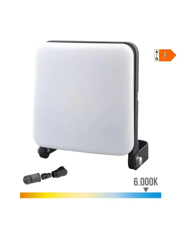 Foco proyector led 20w 1560lm 6000k frameless edm 8425898704182 70418 EDM