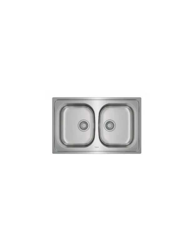 Fregadero inox Teka UNIVERSE80TXP 2C, CON orificio