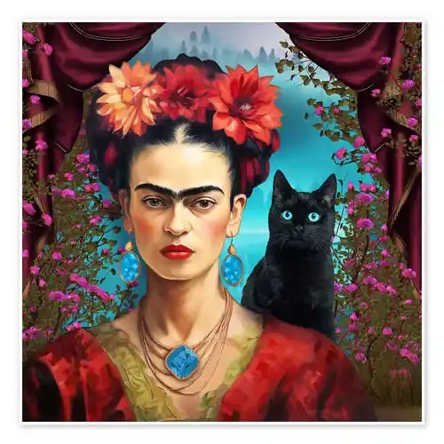 Frida Kahlo with the Cat de Mark Ashkenazi