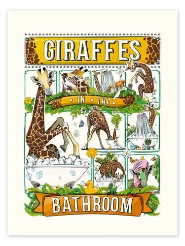 Giraffes in the Bathroom de Wyatt9