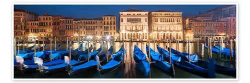 Góndolas por la noche, Venecia de Tobias Richter