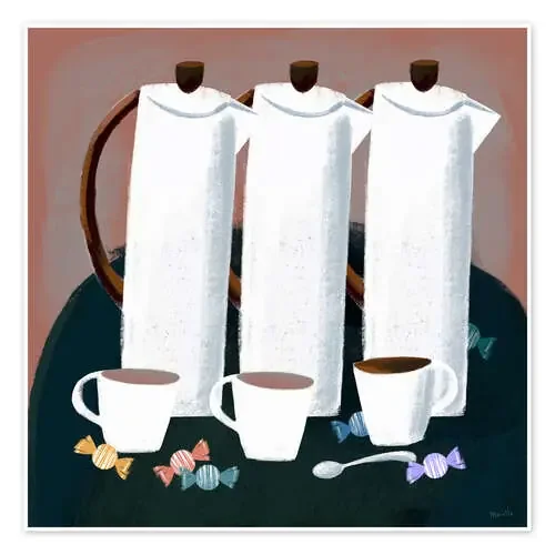 Good morning! three coffee jugs de Marco Marella