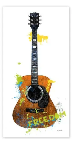 Graffiti de guitarra II de Mike Schick Wild Apple Graphics