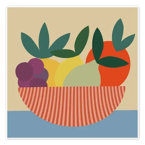 Graphic Fruit Bowl II de Regina Moore World Art Group