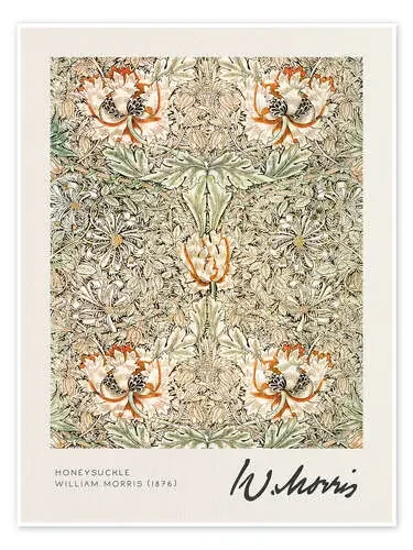 Honeysuckle de William Morris Exhibition Posters