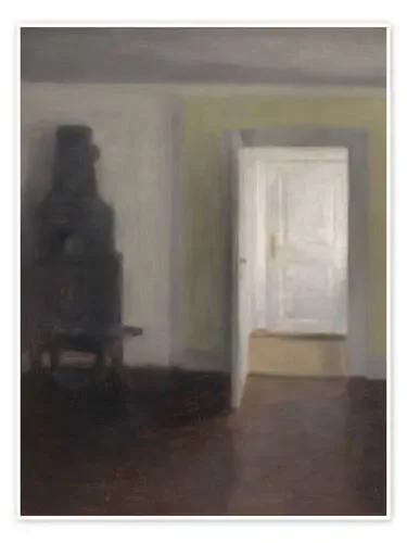 Interior – An Old Stove de Vilhelm Hammershøi Master Collection