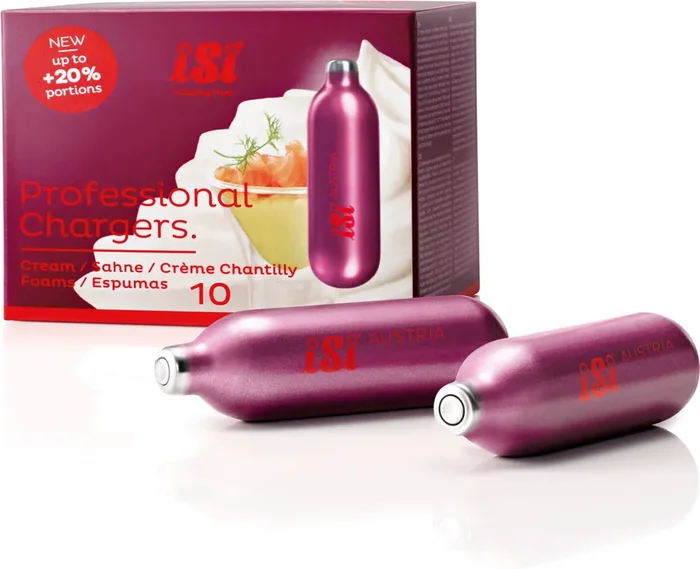 iSi – inspiring food Cápsulas Pro Charger, Pack de 10, 10 unidades