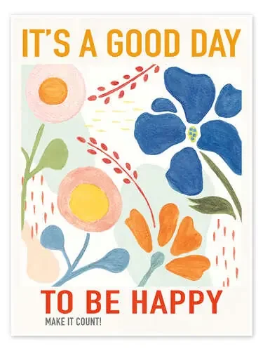 It‘s a good day to be happy de Veronique Charron Wild Apple Graphics