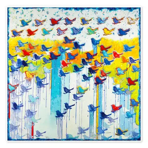 It‘s Raining Birds Hallelujah de Shirley Novak Wild Apple Graphics