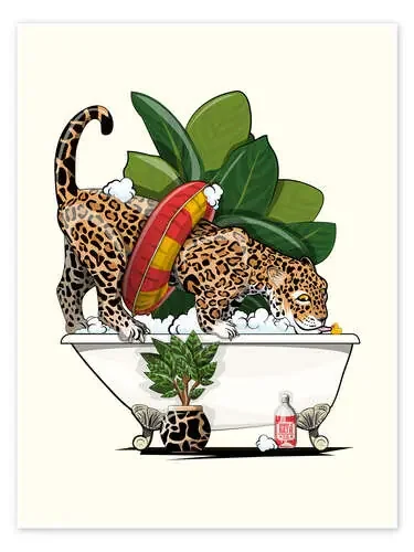 Jaguar Wild Cat in the Bathroom de Wyatt9