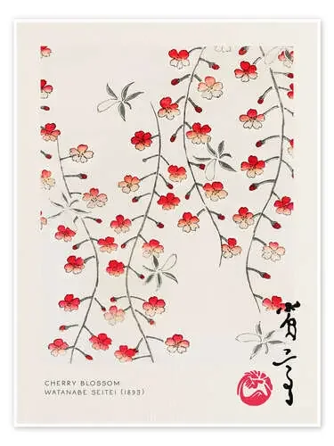 Japandi – Cherry Blossom de Watanabe Seitei Exhibition Posters