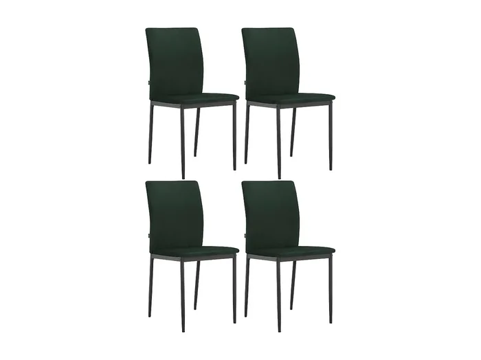 Juego de 4 sillas de comedor Pavia verde