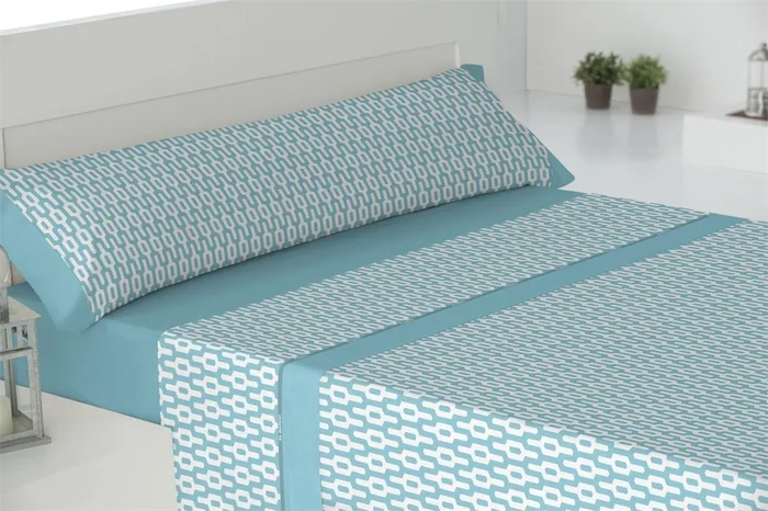 Juego de Sábanas 3 Piezas Cama 90cm Key Azul Donegal Collections