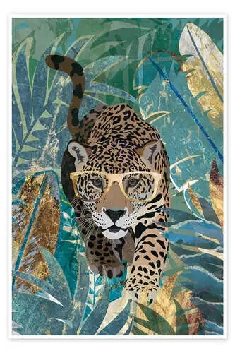 Jungle Jaguar with Glasses de Sarah Manovski