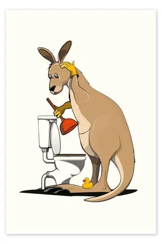 Kangaroo Unblocking Toilet de Wyatt9