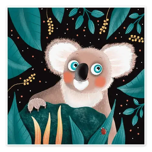 Koala sonriente con ojos azules de WACHtraum