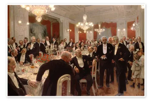 La cena de aniversario en Adelaida de Laurits Regner Tuxen akg-images