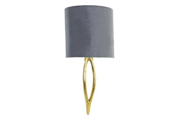 Lampara Aplique Metal 30X16X60 Dorado