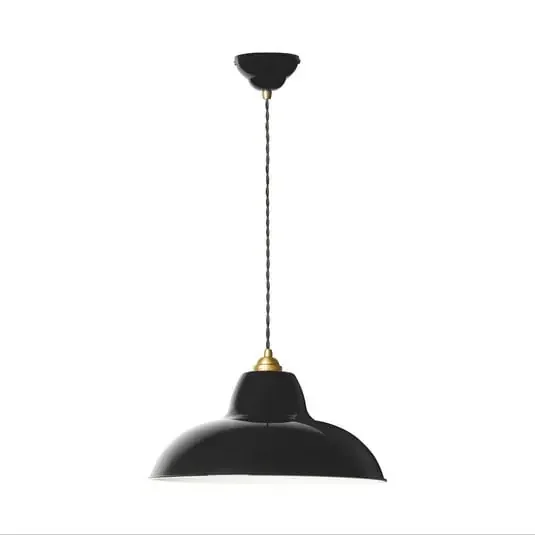 Lámpara colgante Original 1227 Brass Midi Wide negra, Anglepoise