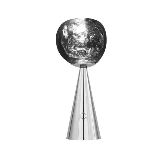 Lámpara de mesa Melt Portable Silver – Tom Dixon