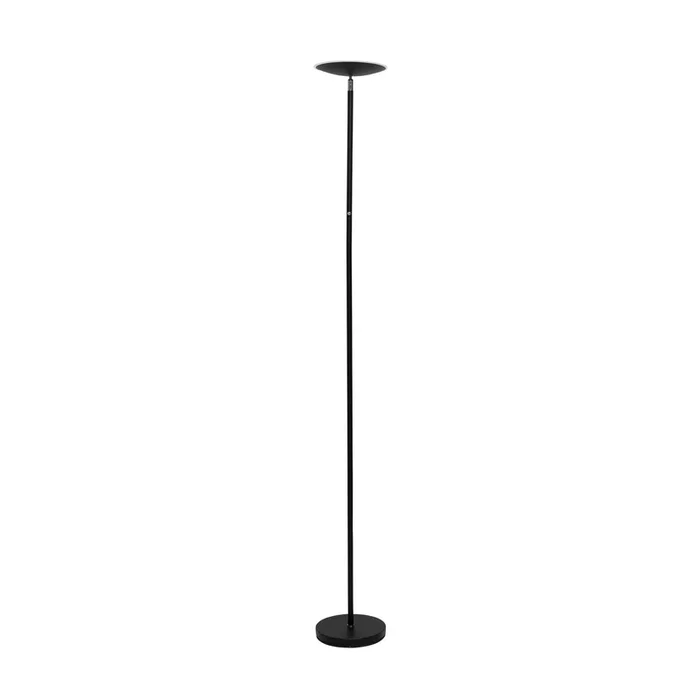 Lámpara de pie LED MAULsphere, negra, altura 183 cm