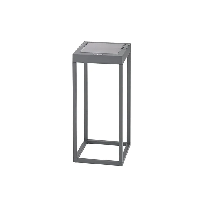 Lámpara LED solar Numove, gris grafito, altura 32,5 cm
