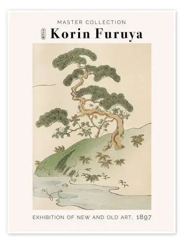 Landscape, 1897 II de Korin Furuya Exhibition Posters