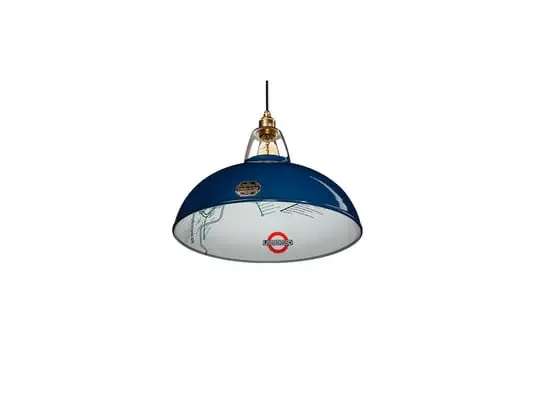 Large 1933 Design Lámpara Colgante Piccadilly Line Blue – Coolicon