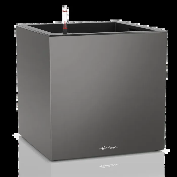 Lechuza Macetero CANTO Premium Low 40, Blanco brillante