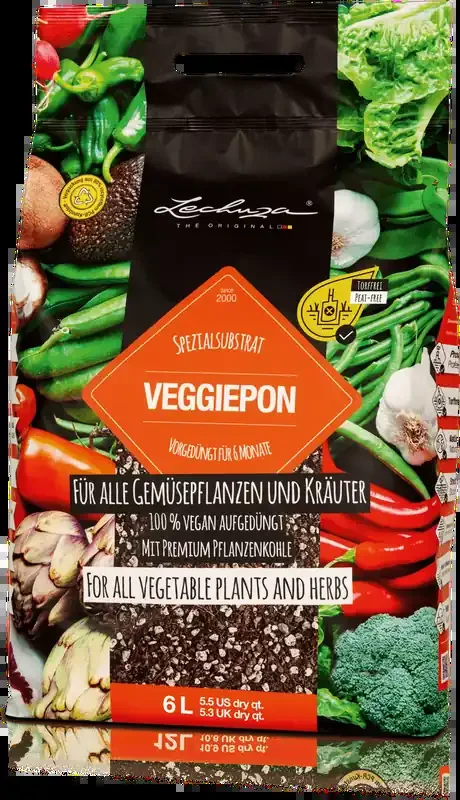 Lechuza Sustrato VEGGIE-PON, 6 litros