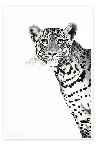 Leopardo asomado de Rose Corcoran Bridgeman Images