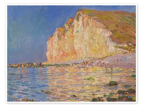 Les Petites Dalles at low tide de Claude Monet
