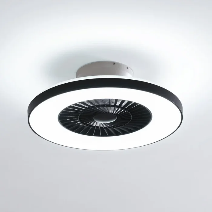 Lindby Smart ventilador de techo LED Paavo negro silencioso Tuya