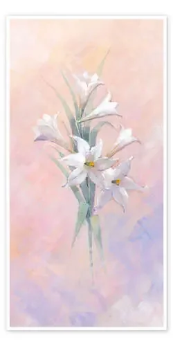 Lirios blancos de Peter McGowan Advocate Art
