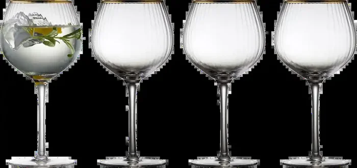 Lyngby Vaso Palermo Gold Gin & Tonic 65 cl – 4 Unidades