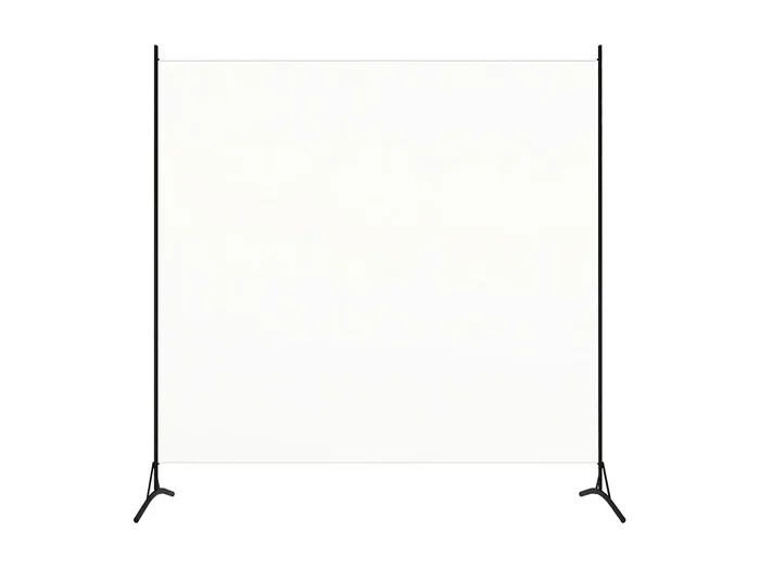 Mampara divisoria blanca de tela 175×180 cm