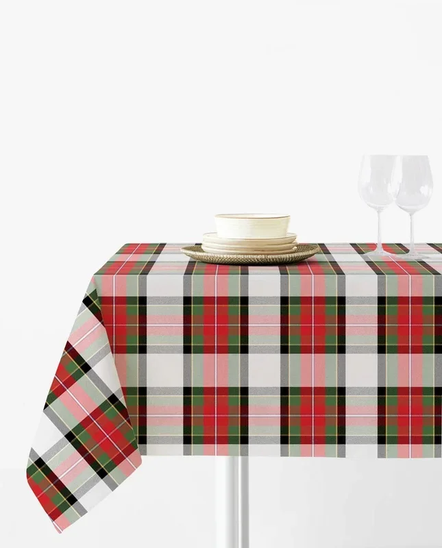 Mantel Escocés Escocés – Rojo – Mesa 90×90 (150×150)