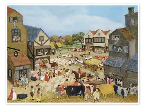 Market Day de Margaret Loxton Bridgeman Images