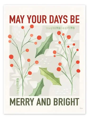 May Your Days Be Merry and Bright de Veronique Charron Wild Apple Graphics