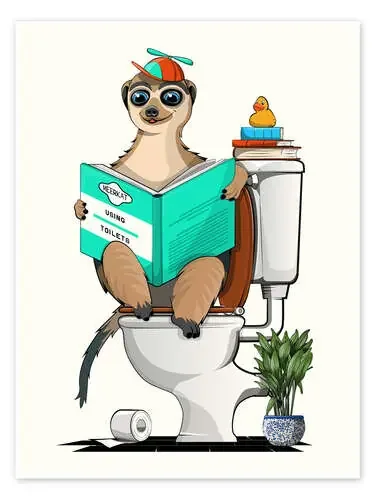 Meerkat on the Toilet de Wyatt9