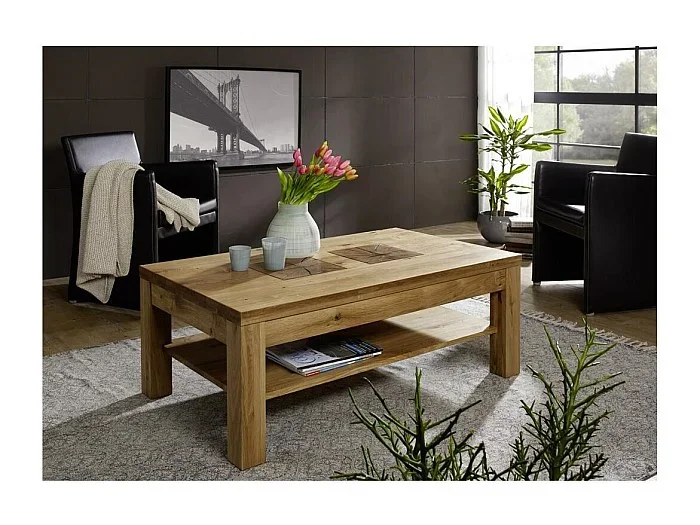 Mesa de centro 118x70x45 cm roble aceitado Andromeda WZ-0315
