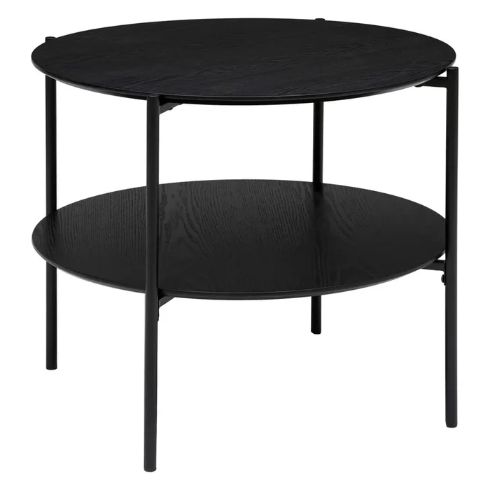 Mesa de Centro Redonda Kemi Color Negro 52×63 cm