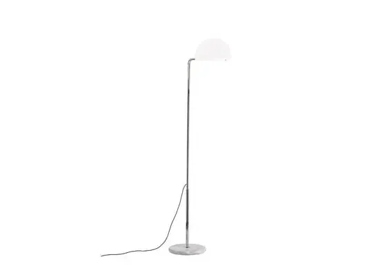 Mezzaluna Lámpara de Pie White Marble/White – DCW