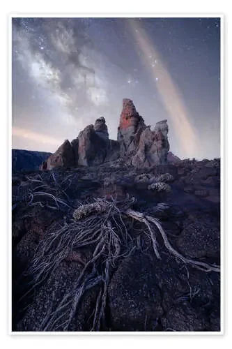 Milky Way over Roques de Garcia, Tenerife de Jos Pannekoek