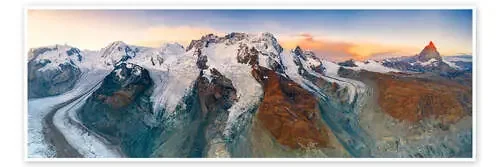 Monte Rosa, Lyskamm, Matterhorn, Zermatt, Suiza de Roberto Sysa Moiola