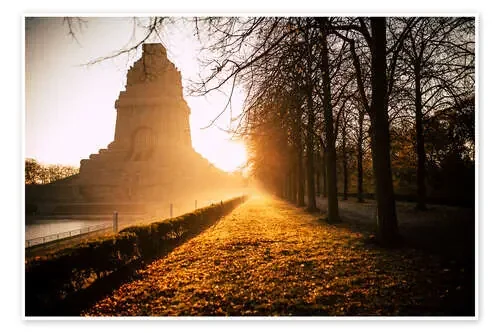Morning Sun at the Battle of the Nations Monument de Tom Thiele